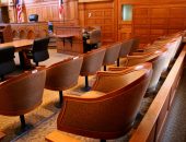 Courtroom jury stand