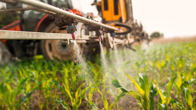 Crop Sprayer spraying pesticides