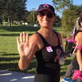 Michele Lynn at a breast cancer awareness walk